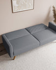 Canapé 3 places convertible scandinave en tissu gris BALDER