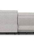 Canapé 3 places relax électrique en tissu bouclette beige DAVY