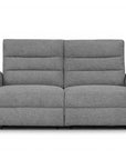 Canapé 3 places relax électrique en tissu bouclette gris DAVY