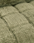 Canapé convertible avec coffre 3 places en velours chiné vert olive RALYA