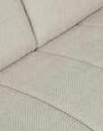 Canapé convertible express 3 places en tissu beige ISANDRO
