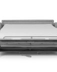 Canapé convertible express 3 places en tissu gris ISANDRO