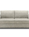 Canapé convertible express 3 places en velours chiné beige AMAURY