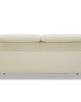 Canapé convertible express 3 places en velours texturé beige CALEB
