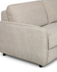 Canapé convertible express 3 places en velours texturé beige CHIARA