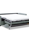 Canapé convertible express 3 places en velours texturé gris KALIANA