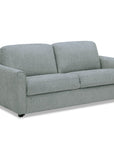 Canapé convertible express 3 places en velours texturé gris KALIANA