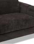 Canapé convertible express 3 places en velours texturé marron CALEB