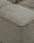 Canapé convertible express 3 places en velours texturé taupe BASILE