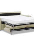 Canapé convertible express 3 places matelas 15 cm en tissu texturé beige ADILIO