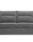 Canapé convertible express 3 places matelas 15 cm en tissu texturé gris ADILIO