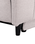 Canapé d’angle relax électrique en tissu beige LUDMILA - Angle gauche