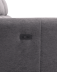 Canapé d’angle relax électrique en tissu gris foncé LUDMILA - Angle droit