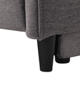Canapé d’angle relax électrique en tissu gris foncé LUDMILA - Angle gauche