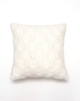 Coussin écru à motifs carrés 45x45 cm PARME