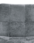 Fauteuil relax pivotant en velours chiné gris LISON