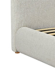 Lit double effet peau de mouton blanc écru PAMELA 140 x 190 cm