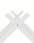 Lit gigogne cabane en bois blanc 90 x 190 cm LIMEO