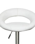 Lot de 2 tabourets de bar blanc JETI