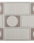 Tapis à formes géométriques beige et marron 160 x 230 cm SIENNA