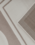 Tapis à formes géométriques beige et marron 200 x 290 cm SIENNA