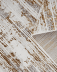 Tapis abstrait beige marron 200 x 290 cm PATINA