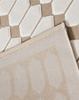 Tapis beige à motifs hexagonal 160 x 230 cm KELVYN