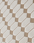 Tapis beige à motifs hexagonal 200 x 290 cm KELVYN
