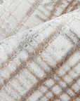 Tapis beige à motifs striés gris 160 x 230 cm PEKIN