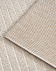 Tapis beige à petits carreaux 200 x 290 cm TALO
