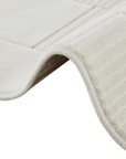 Tapis blanc écru à carreaux texturés 200 x 290 cm KARLINE