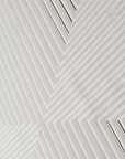 Tapis blanc écru à motifs chevrons 160 x 230 cm AMONA