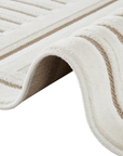 Tapis blanc écru à motifs chevrons 200 x 290 cm AMELIO