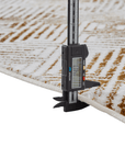 Tapis géométrique beige et marron 160 x 230 cm CARAMEL