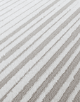 Tapis gris à lignes asymétriques 200 x 290 cm VENISE