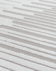 Tapis gris à lignes asymétriques 200 x 290 cm VENISE