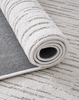 Tapis gris à motifs 200 x 290 cm BRIDGE