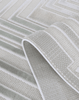 Tapis gris à motifs de lignes 200 x 290 cm PERTONA