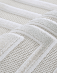 Tapis gris à motifs de lignes 200 x 290 cm PERTONA