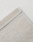 Tapis gris à tissu texturé 200 x 290 cm SOLIS
