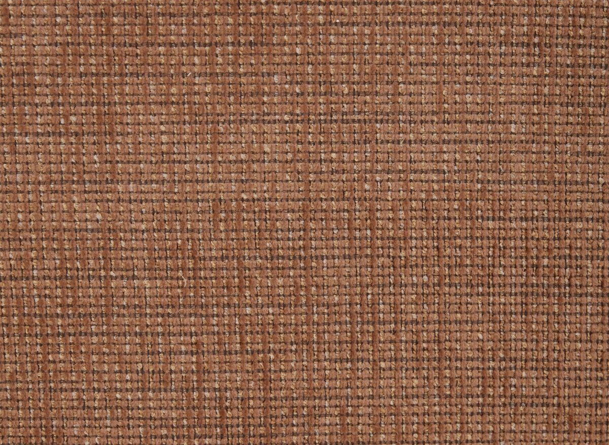 Canapé 3 places en velours chiné terracotta CARLOTA
