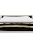 Canapé convertible express 3 places en velours texturé beige BASILE