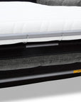 Canapé convertible express 3 places en velours texturé gris BASILE