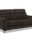 Canapé convertible express 3 places en velours texturé marron CALEB