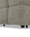 Canapé convertible express 3 places en velours texturé taupe BASILE