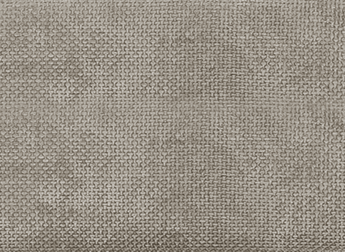 Canapé d'angle convertible avec coffre de rangement en velours chiné taupe SAMINA - Angle droit