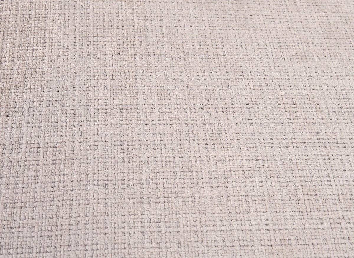 Canapé d'angle convertible avec coffre en velours chiné beige MARLA - Angle droit