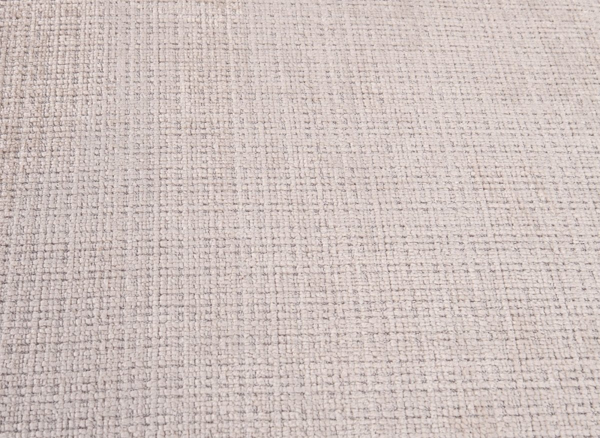 Canapé d'angle convertible avec coffre en velours chiné beige MARLA - Angle gauche