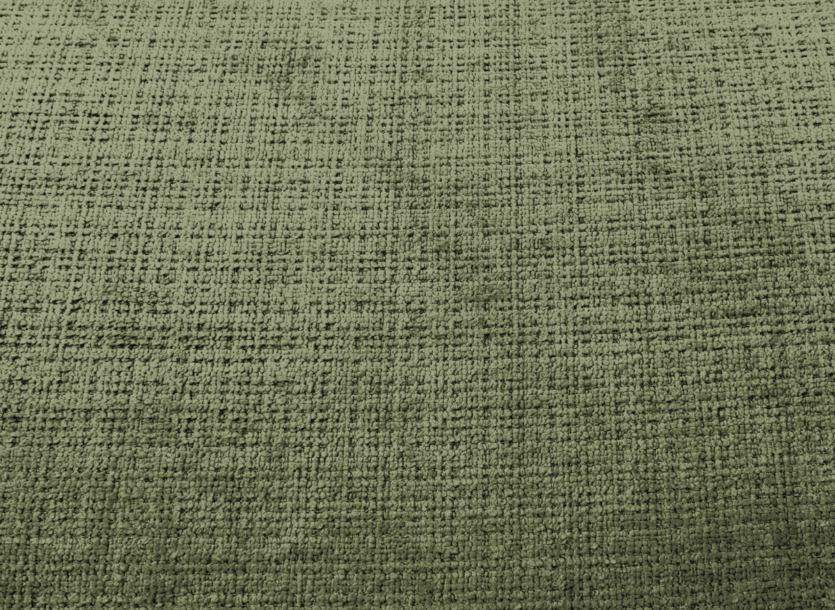 Canapé d'angle convertible avec coffre en velours chiné vert olive MAHLONE - Angle droit