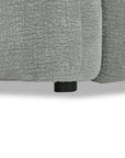 Canapé d'angle en velours tissé gris clair avec dossier réglable ADONIS - Angle droit